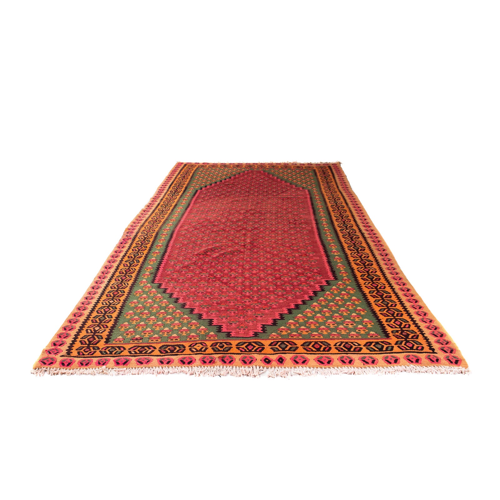 Alfombra Kelim - Antigua - 280 x 145 cm - multicolor
