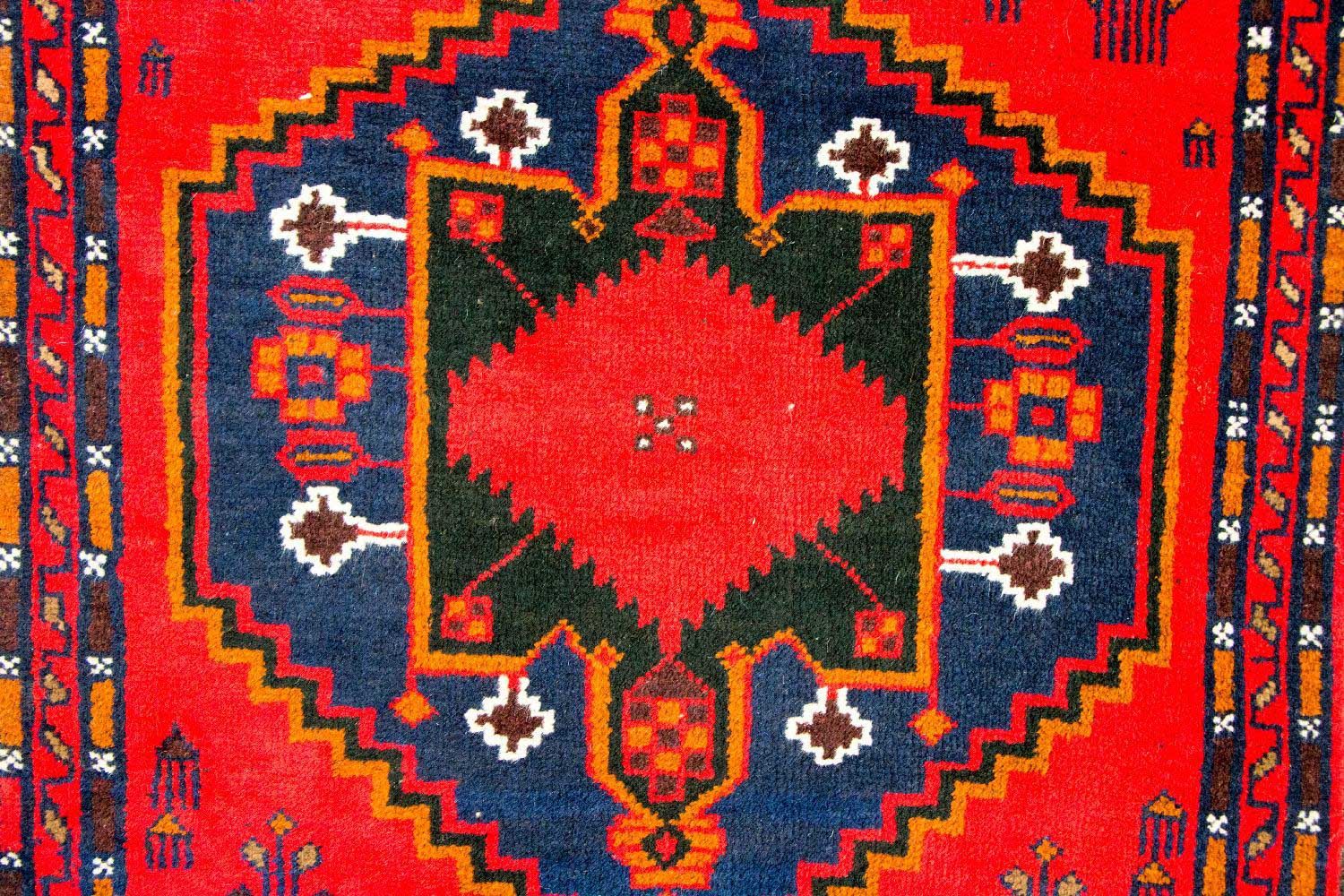 Alfombra Belutsch - 141 x 92 cm - rojo