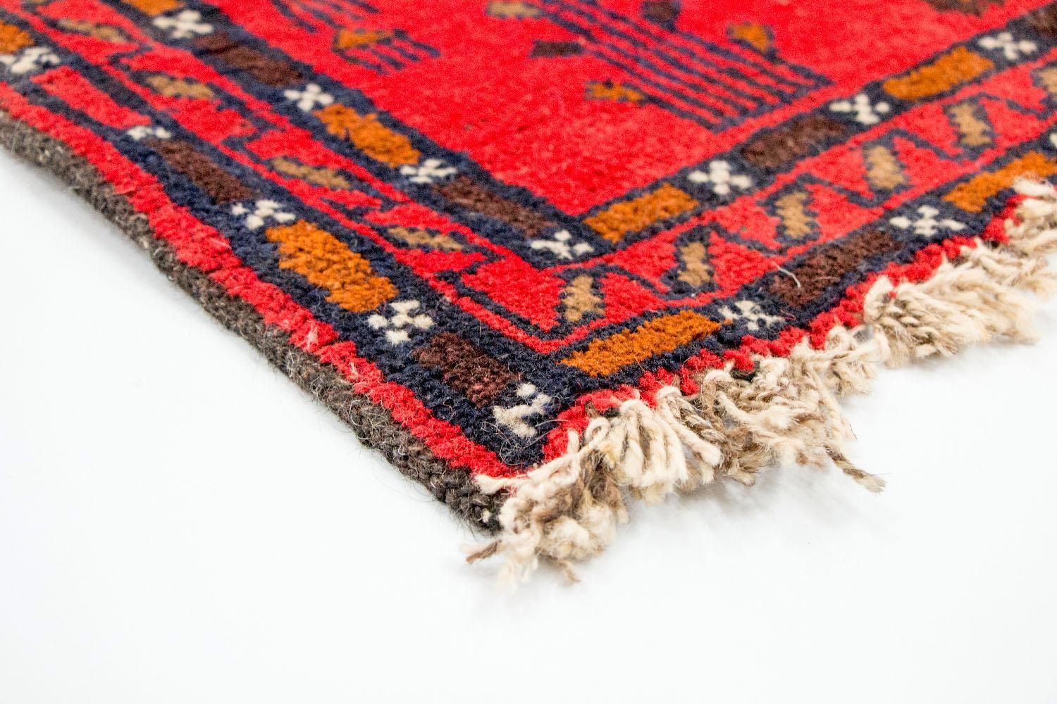 Alfombra Belutsch - 141 x 92 cm - rojo