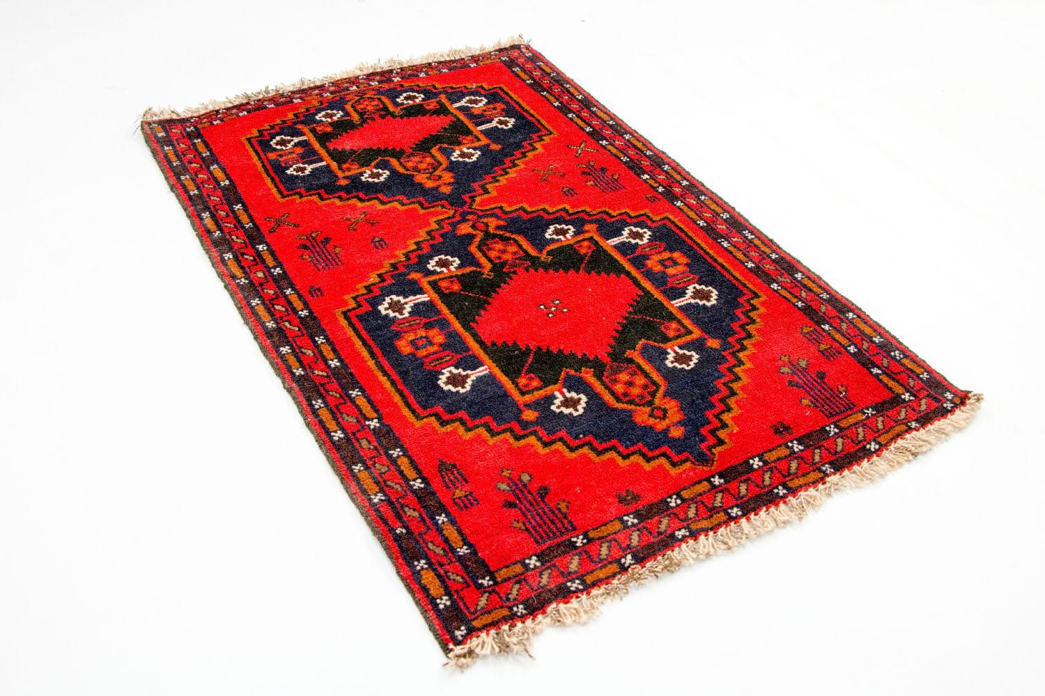 Alfombra Belutsch - 141 x 92 cm - rojo