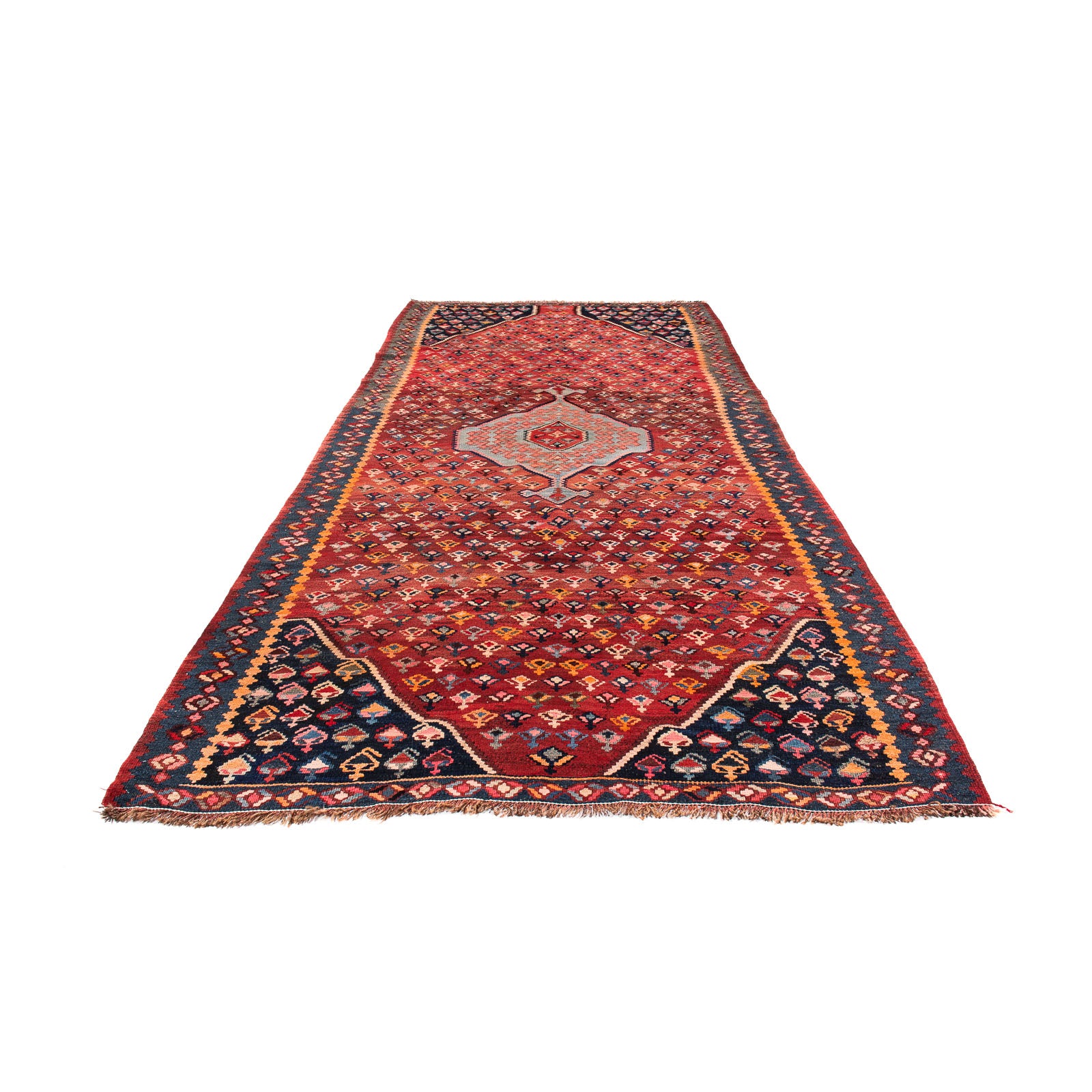 Alfombra Kelim - Antigua - 340 x 170 cm - multicolor