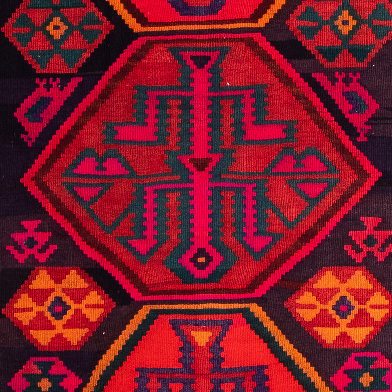 Alfombra de pasillo Alfombra Kelim - Antigua - 345 x 150 cm - multicolor