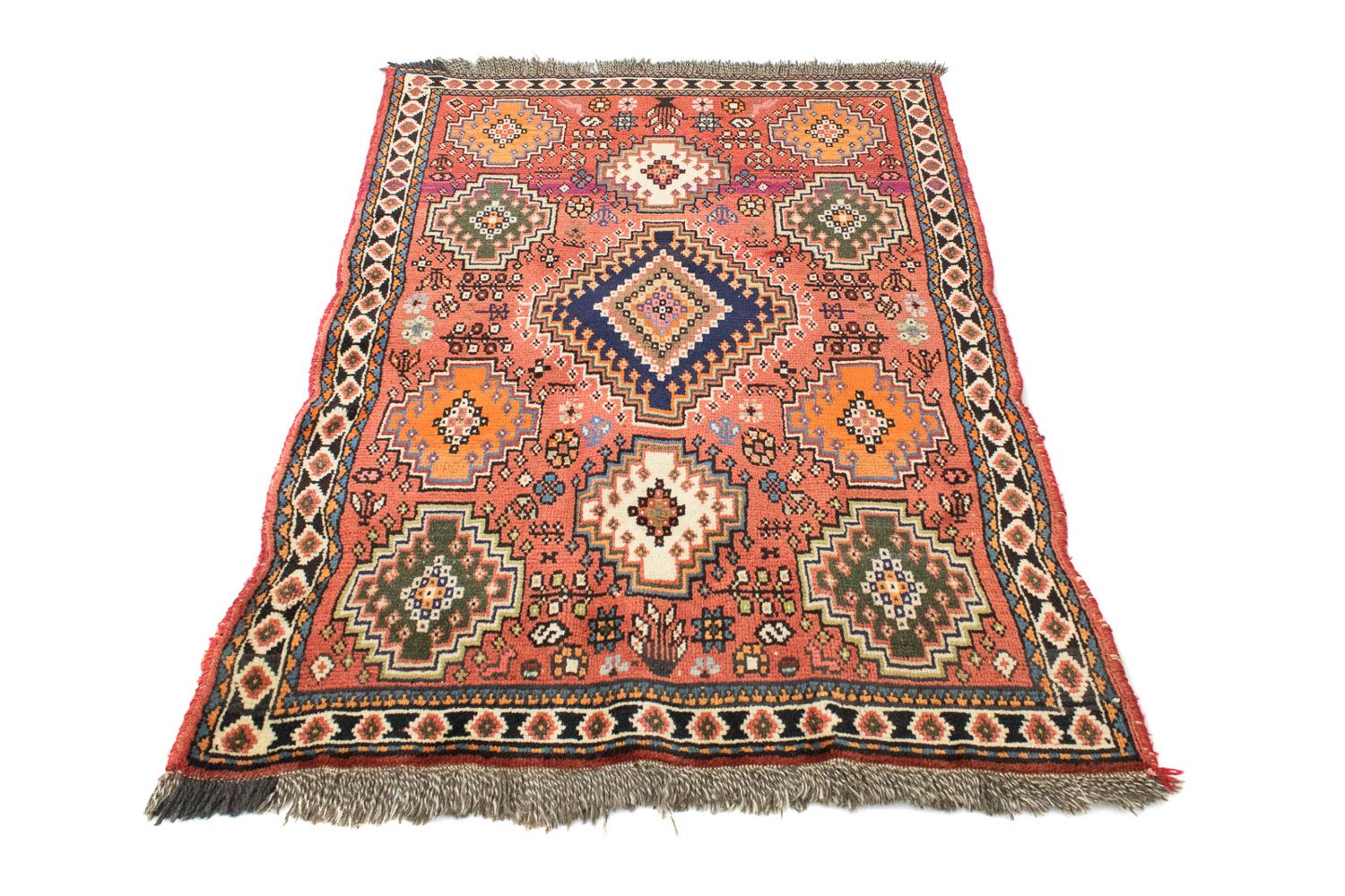 Alfombra persa - Nómada - 144 x 100 cm - rojo