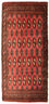 Alfombra de pasillo Alfombra Turkaman - 100 x 50 cm - rojo