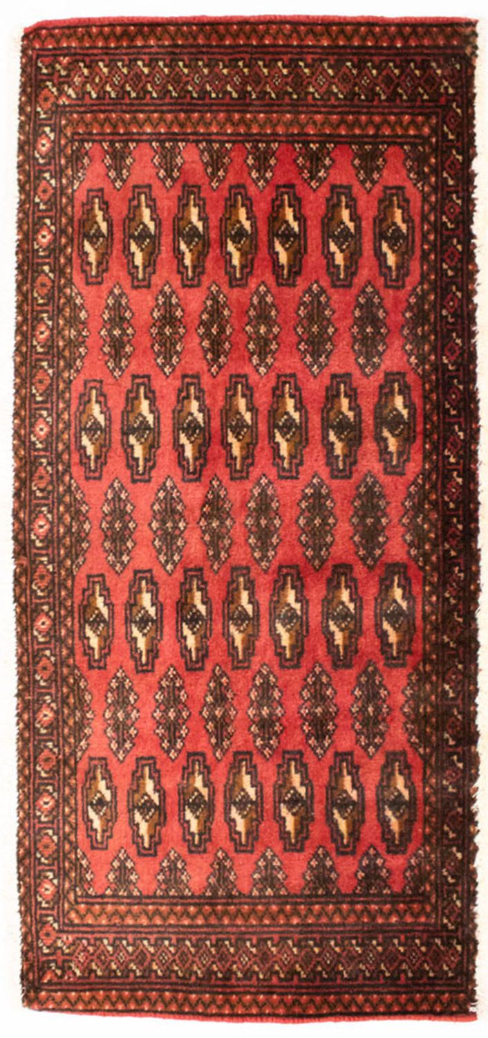 Alfombra de pasillo Alfombra Turkaman - 100 x 50 cm - rojo