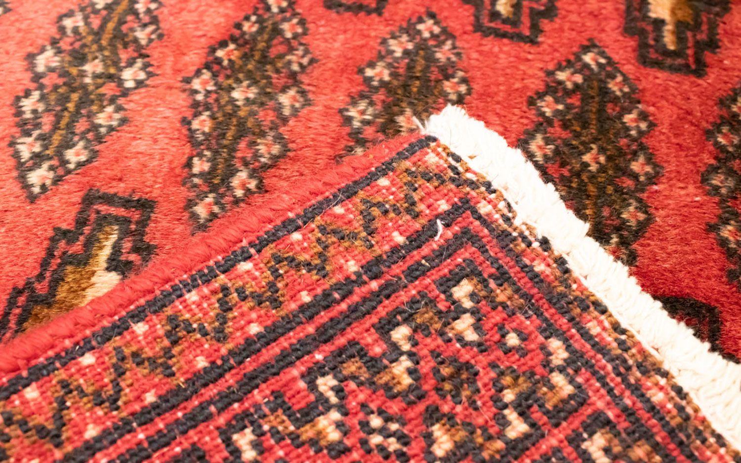Alfombra de pasillo Alfombra Turkaman - 100 x 50 cm - rojo