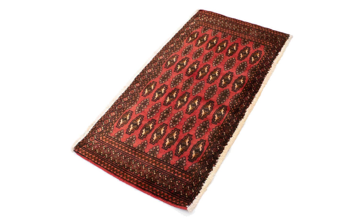 Alfombra de pasillo Alfombra Turkaman - 100 x 50 cm - rojo