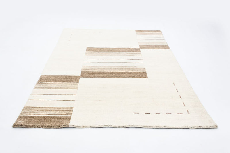 Alfombra de lana - 197 x 144 cm - natural