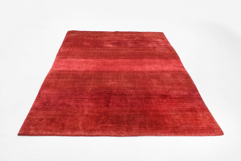 Alfombra de lana - 202 x 140 cm - multicolor