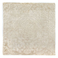 Alfombra de lana cuadrado  - 67 x 66 cm - beige