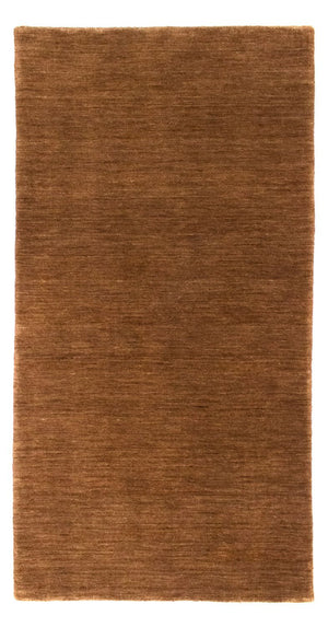 Alfombra de lana - 141 x 73 cm - marrón