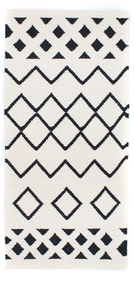 Alfombra Kelim - Tendencia - 132 x 63 cm - beige