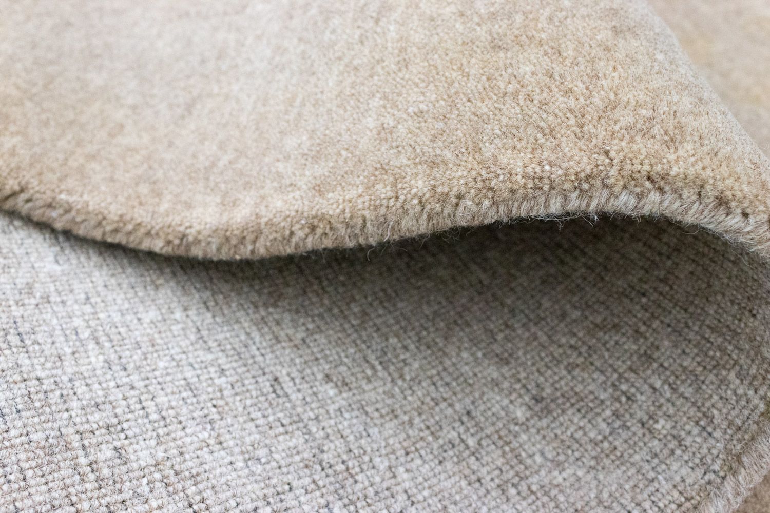 Alfombra de lana - 157 x 90 cm - beige