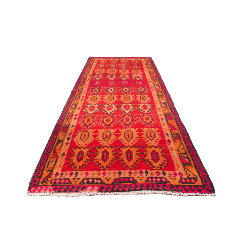 Alfombra de pasillo Alfombra Kelim - Antigua - 395 x 155 cm - multicolor