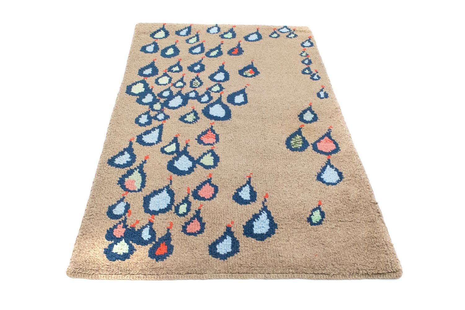 Alfombra de pasillo Alfombra de lana - 175 x 96 cm - marrón