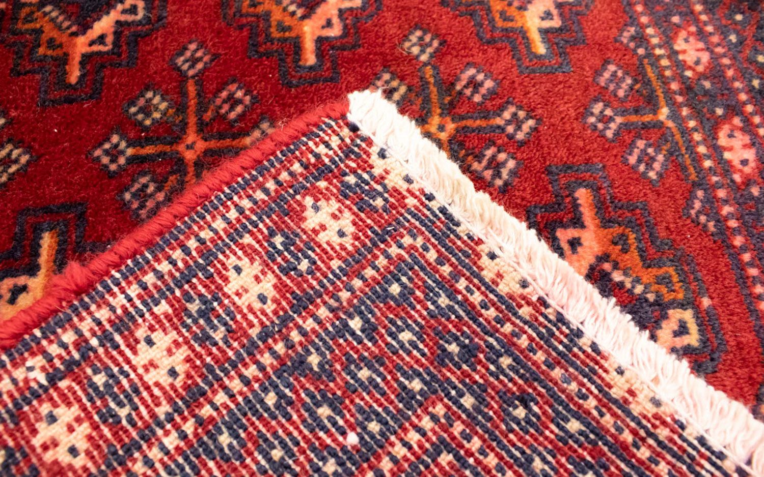 Alfombra de pasillo Alfombra Turkaman - 100 x 50 cm - rojo