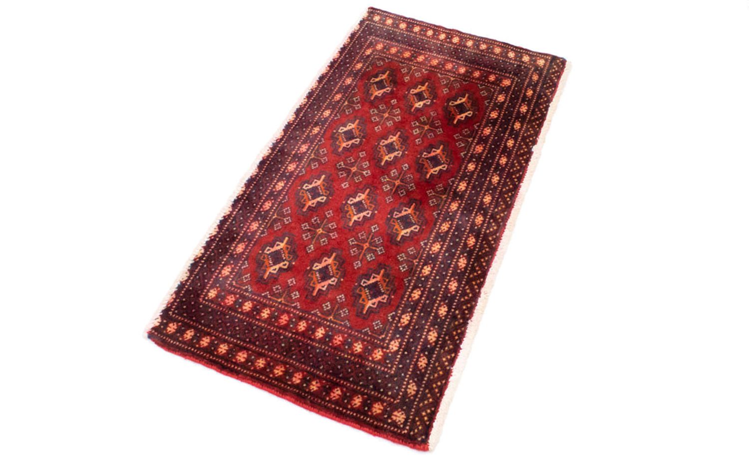Alfombra de pasillo Alfombra Turkaman - 100 x 50 cm - rojo
