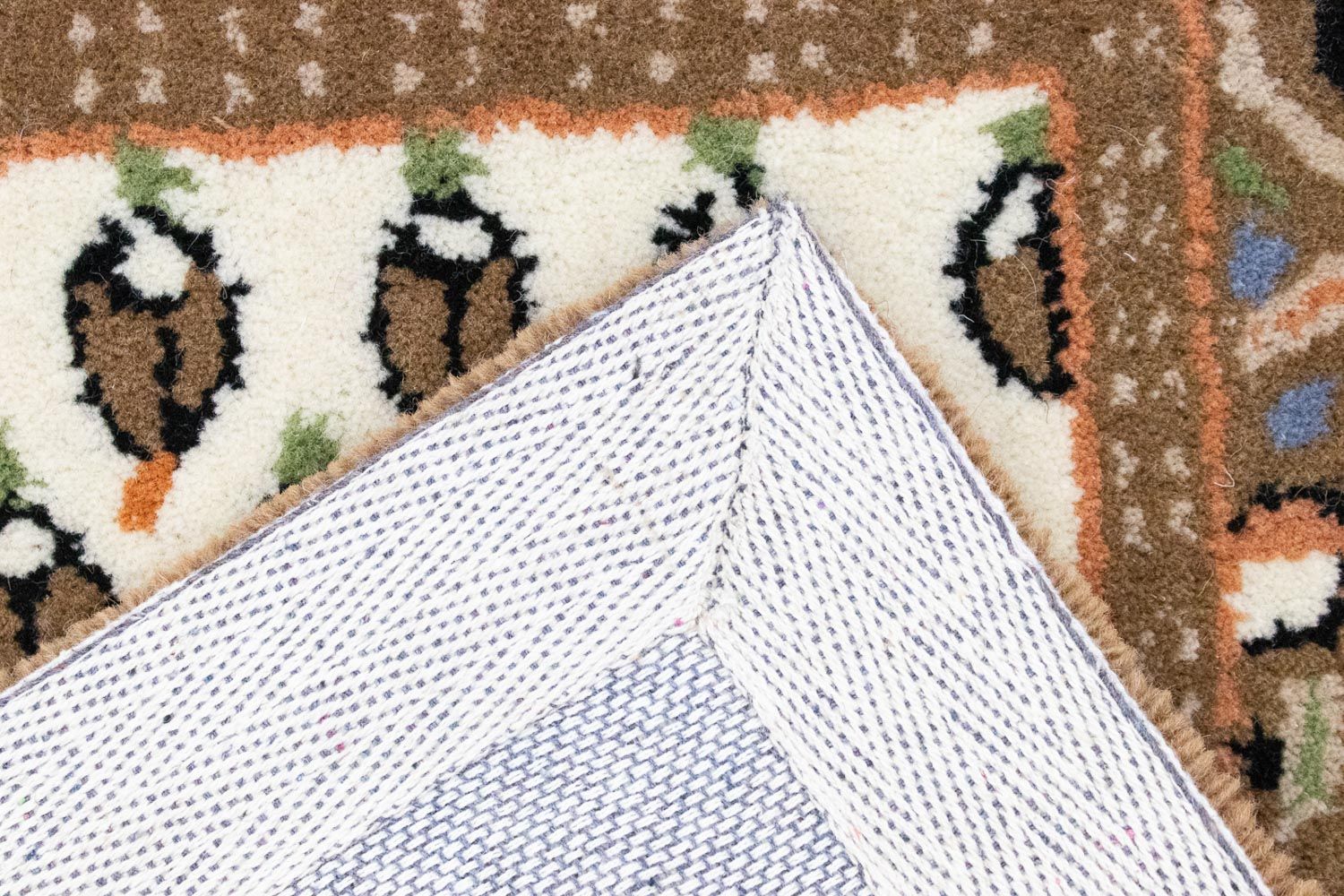 Alfombra de lana - 90 x 60 cm - beige