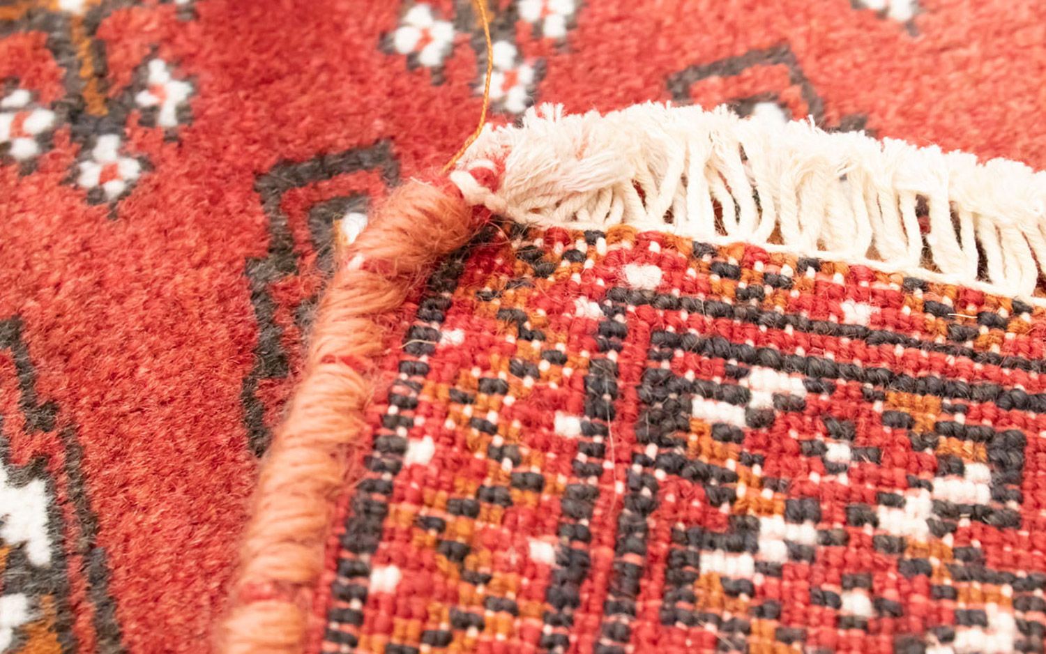 Alfombra de pasillo Alfombra Turkaman - 100 x 50 cm - rojo