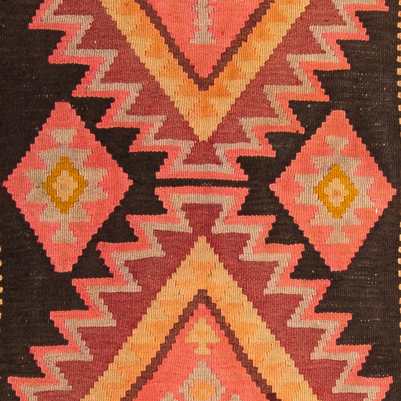 Alfombra de pasillo Alfombra Kelim - Antigua - 320 x 140 cm - multicolor