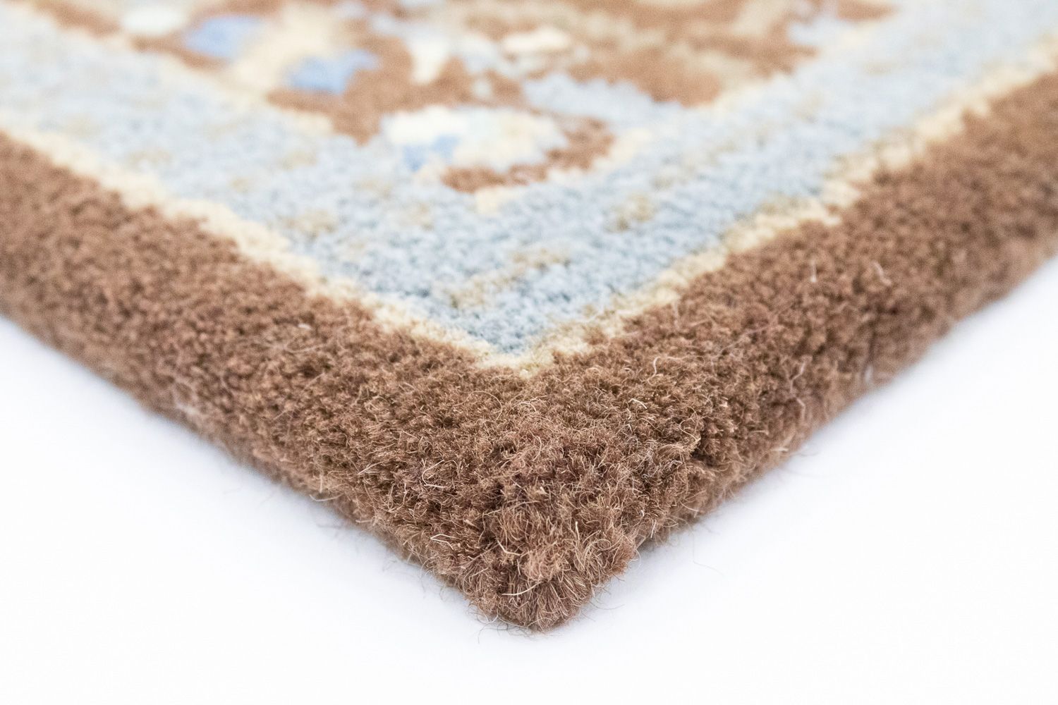Alfombra de lana - 88 x 59 cm - beige