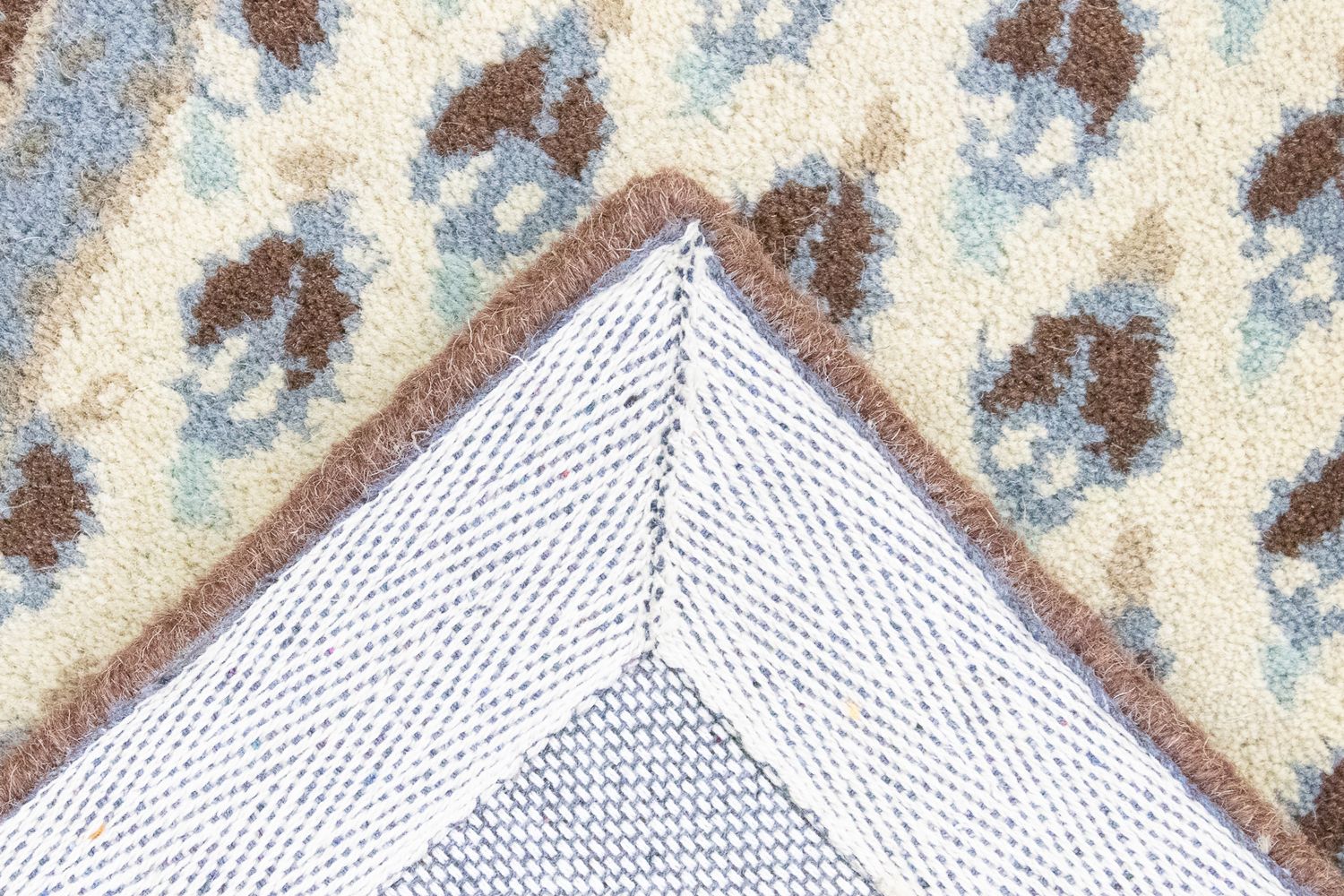 Alfombra de lana - 88 x 59 cm - beige