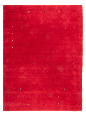 Alfombra Gabbeh - Loribaft Softy - 242 x 172 cm - rojo oscuro