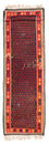 Alfombra de pasillo Alfombra Kelim - Antigua - 450 x 120 cm - azul oscuro