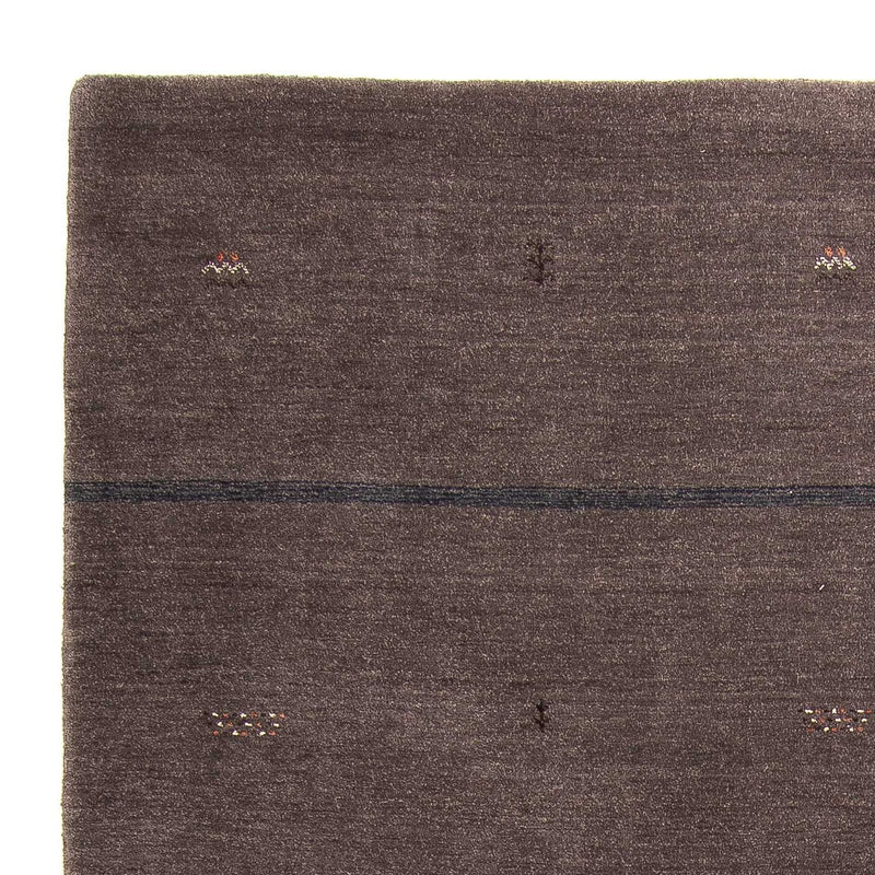 Alfombra Gabbeh - Loribaft Softy - 244 x 173 cm - marrón oscuro