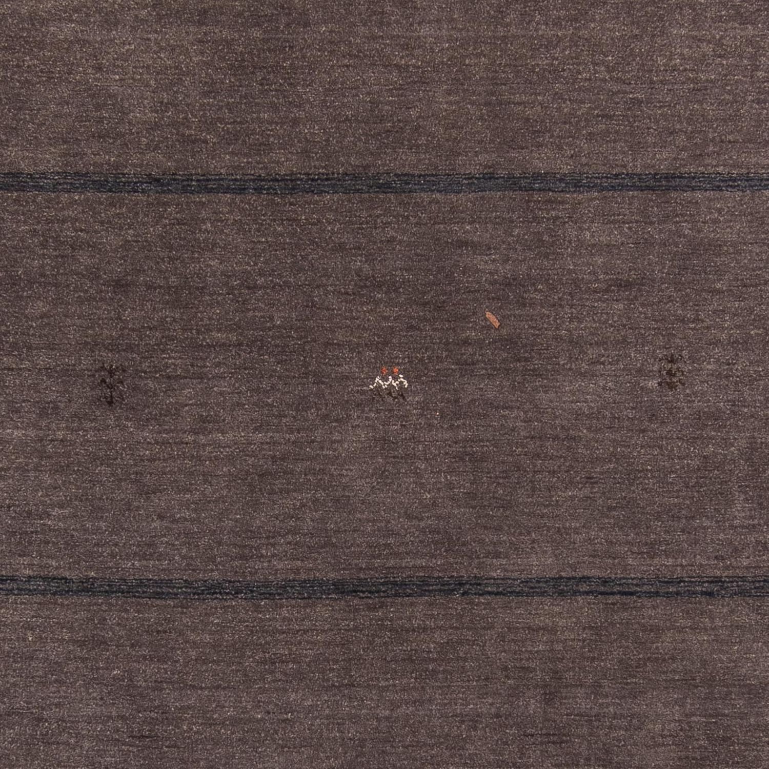Alfombra Gabbeh - Loribaft Softy - 244 x 173 cm - marrón oscuro