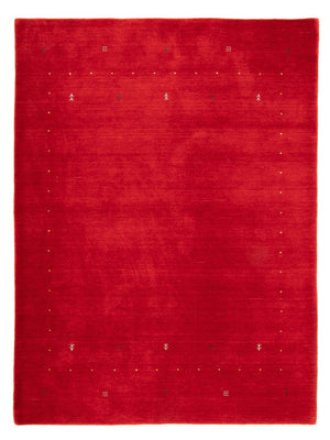 Alfombra Gabbeh - Loribaft Softy - 241 x 178 cm - rojo oscuro