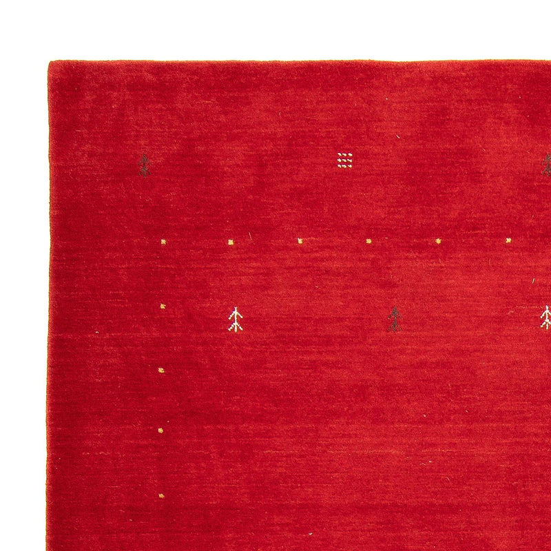 Alfombra Gabbeh - Loribaft Softy - 241 x 178 cm - rojo oscuro