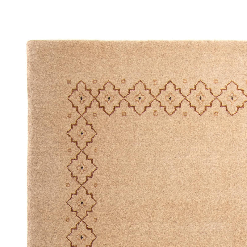 Alfombra Gabbeh - Loribaft Softy - 242 x 170 cm - marrón claro