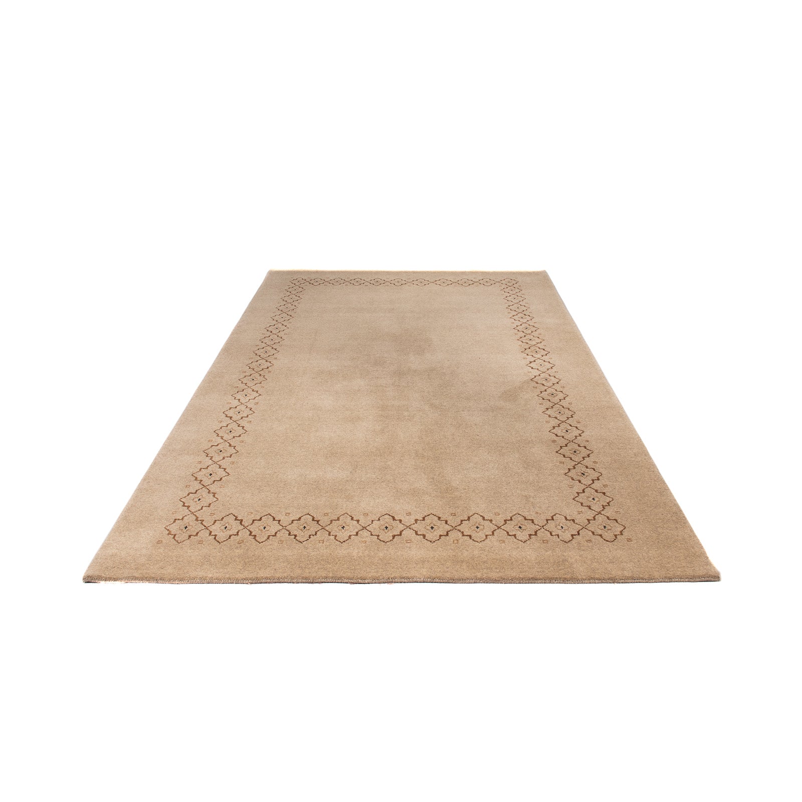 Alfombra Gabbeh - Loribaft Softy - 242 x 170 cm - marrón claro