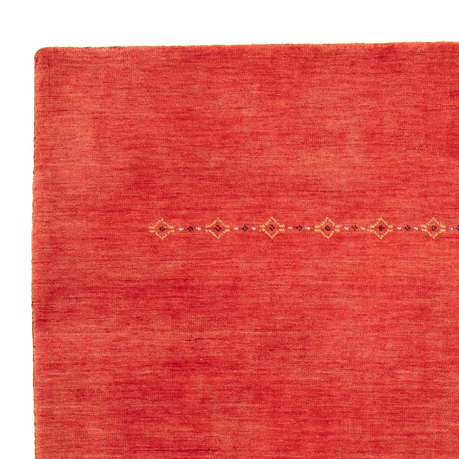 Alfombra Gabbeh - Loribaft Softy - 242 x 171 cm - rojo oscuro