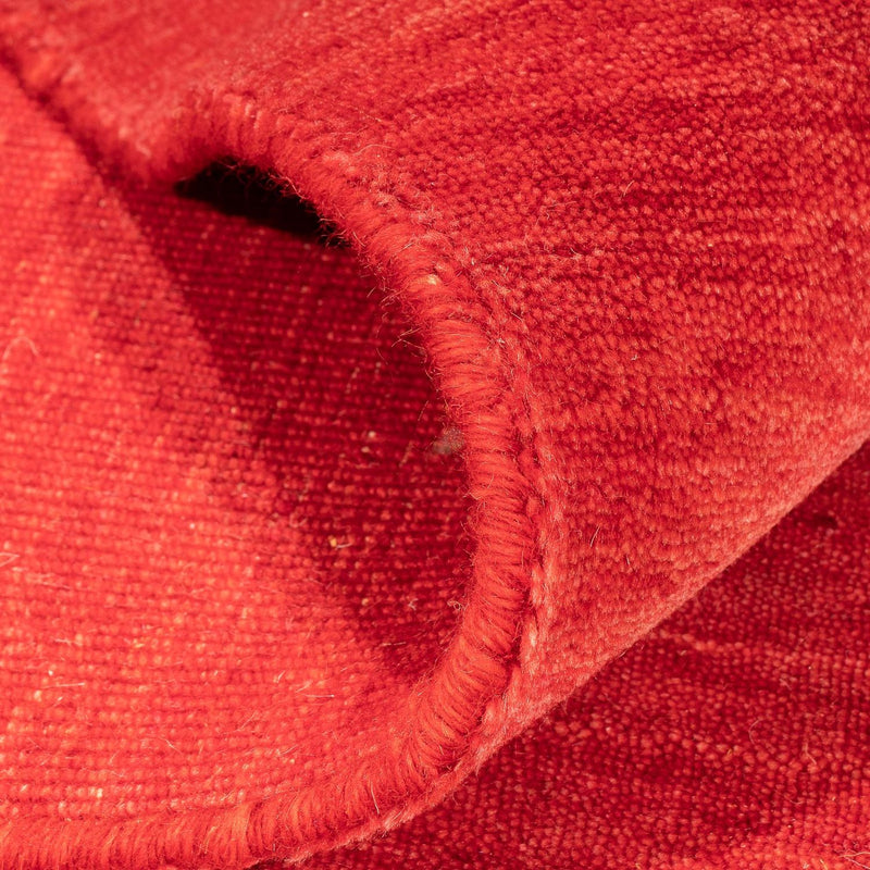 Alfombra Gabbeh - Loribaft Softy - 242 x 171 cm - rojo oscuro
