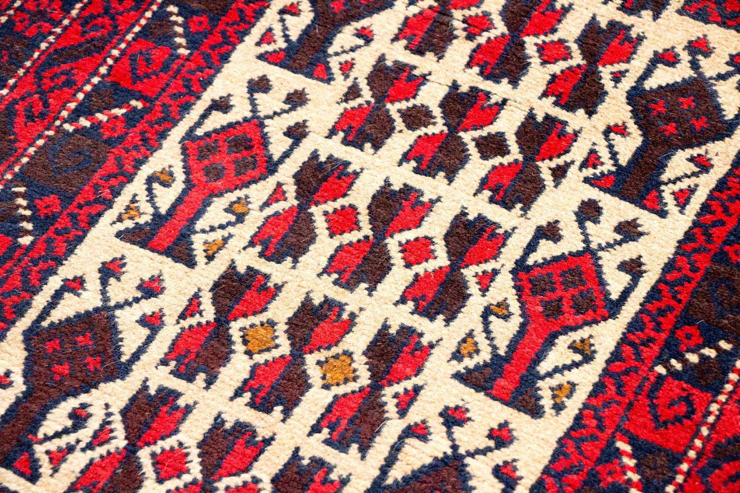 Alfombra Belutsch - 125 x 74 cm - rojo