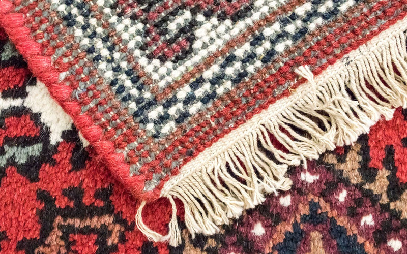 Alfombra oriental - 160 x 90 cm - rojo