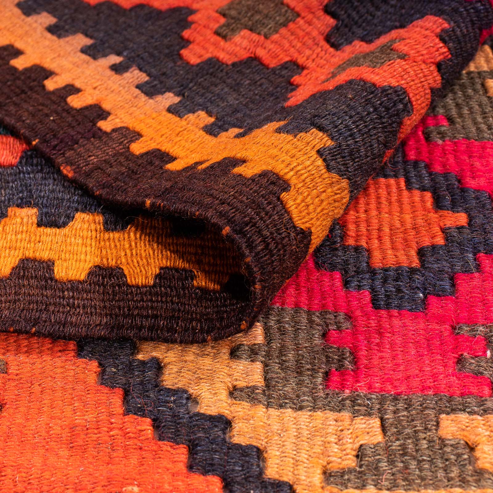 Alfombra de pasillo Alfombra Kelim - Antigua - 225 x 150 cm - multicolor