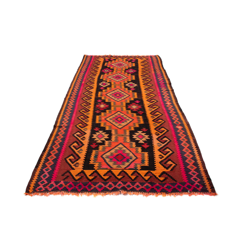 Alfombra de pasillo Alfombra Kelim - Antigua - 225 x 150 cm - multicolor
