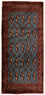 Alfombra Turkaman - 130 x 60 cm - azul