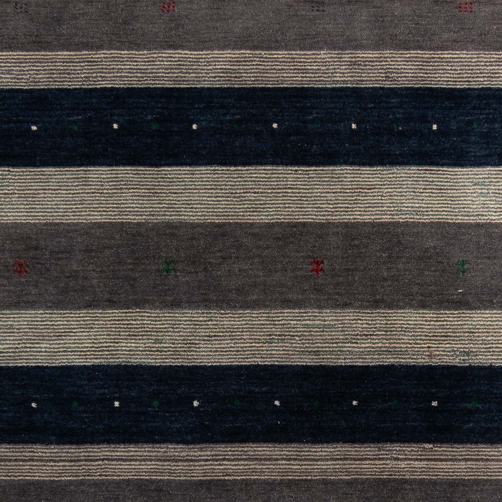 Alfombra Gabbeh - Loribaft Softy - 240 x 172 cm - azul oscuro