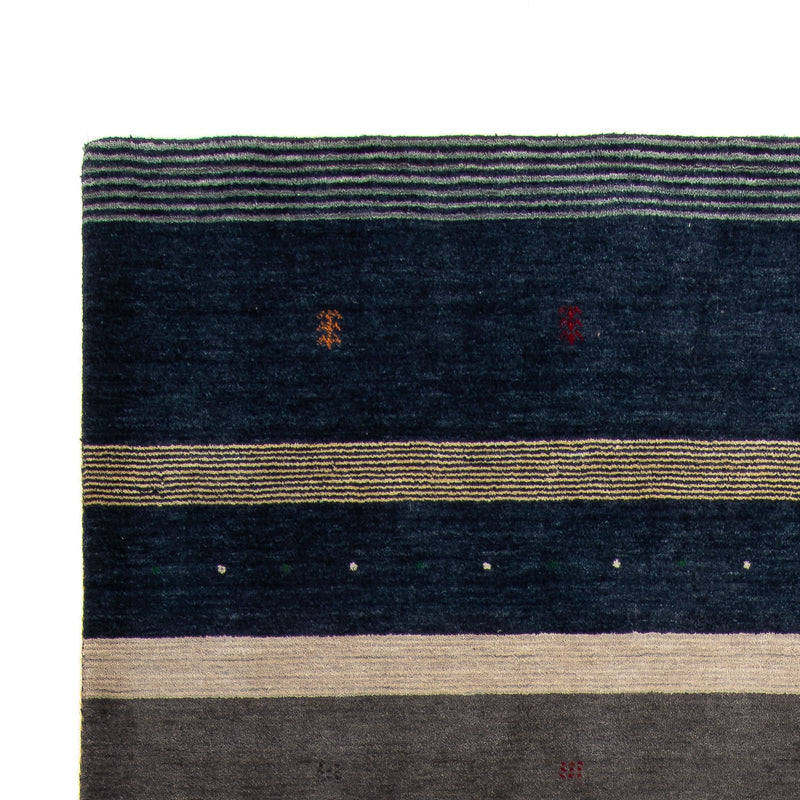 Alfombra Gabbeh - Loribaft Softy - 240 x 172 cm - azul oscuro