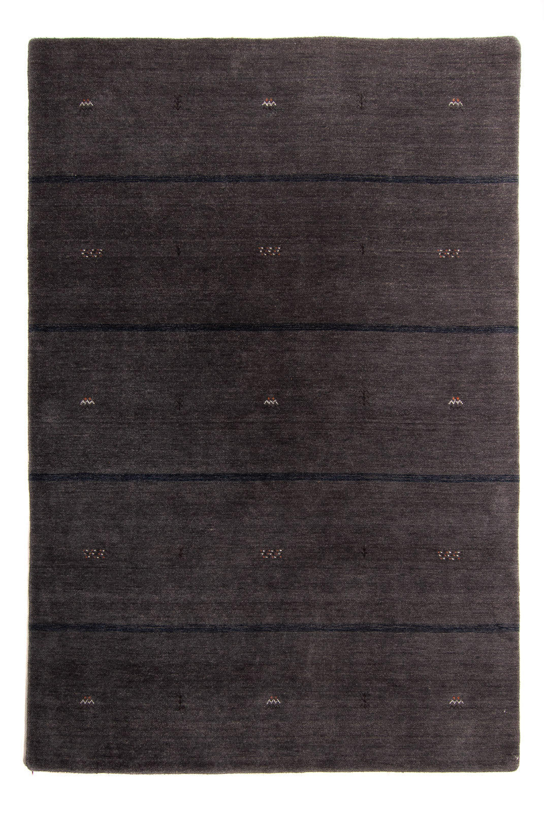 Alfombra Gabbeh - Loribaft Softy - 240 x 173 cm - marrón oscuro