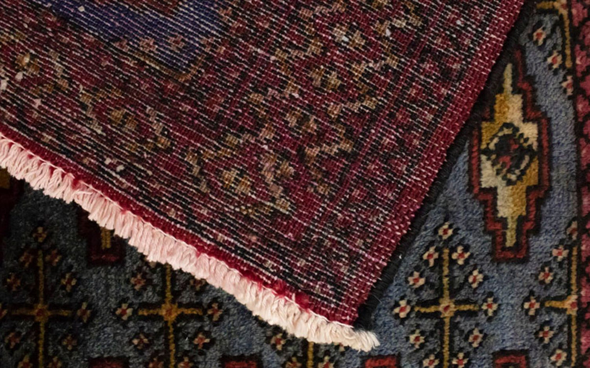 Alfombra Turkaman - 130 x 60 cm - azul