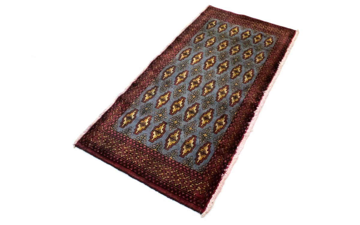 Alfombra Turkaman - 130 x 60 cm - azul