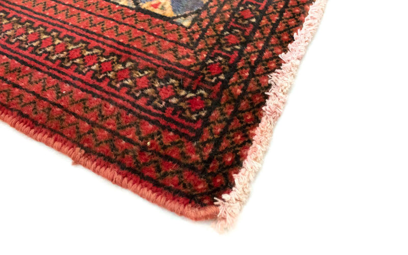 Alfombra Turkaman - 130 x 60 cm - rojo