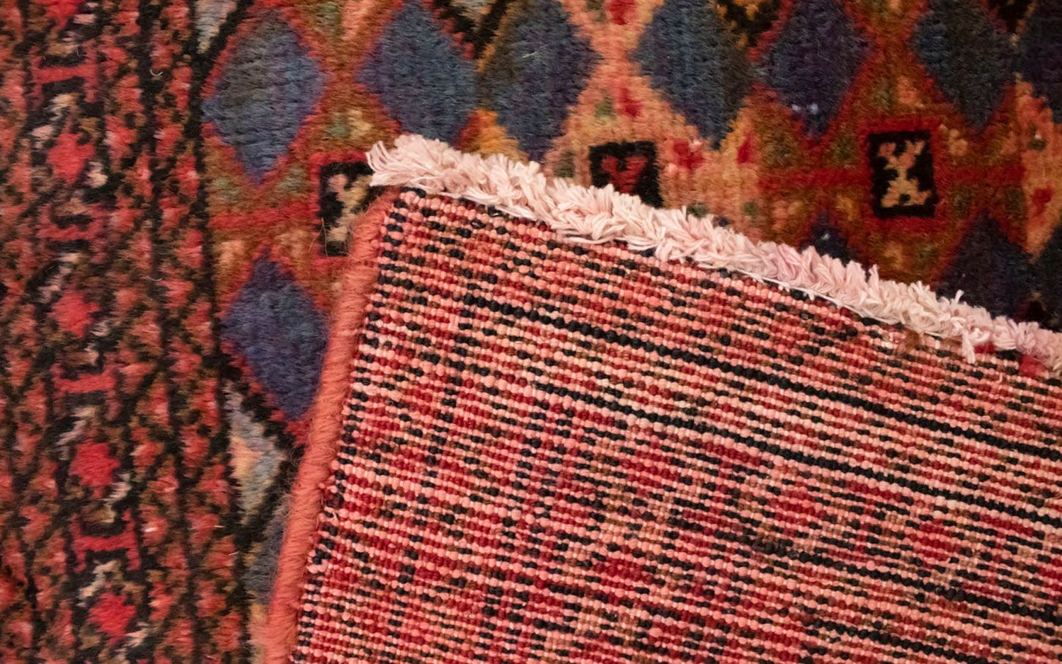 Alfombra Turkaman - 130 x 60 cm - rojo