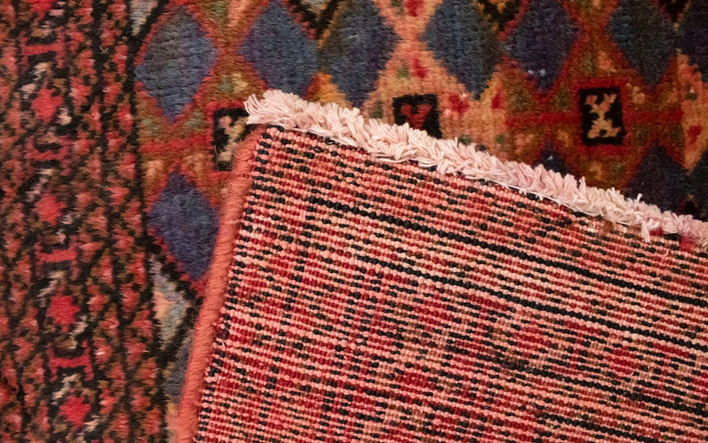 Alfombra Turkaman - 130 x 60 cm - rojo