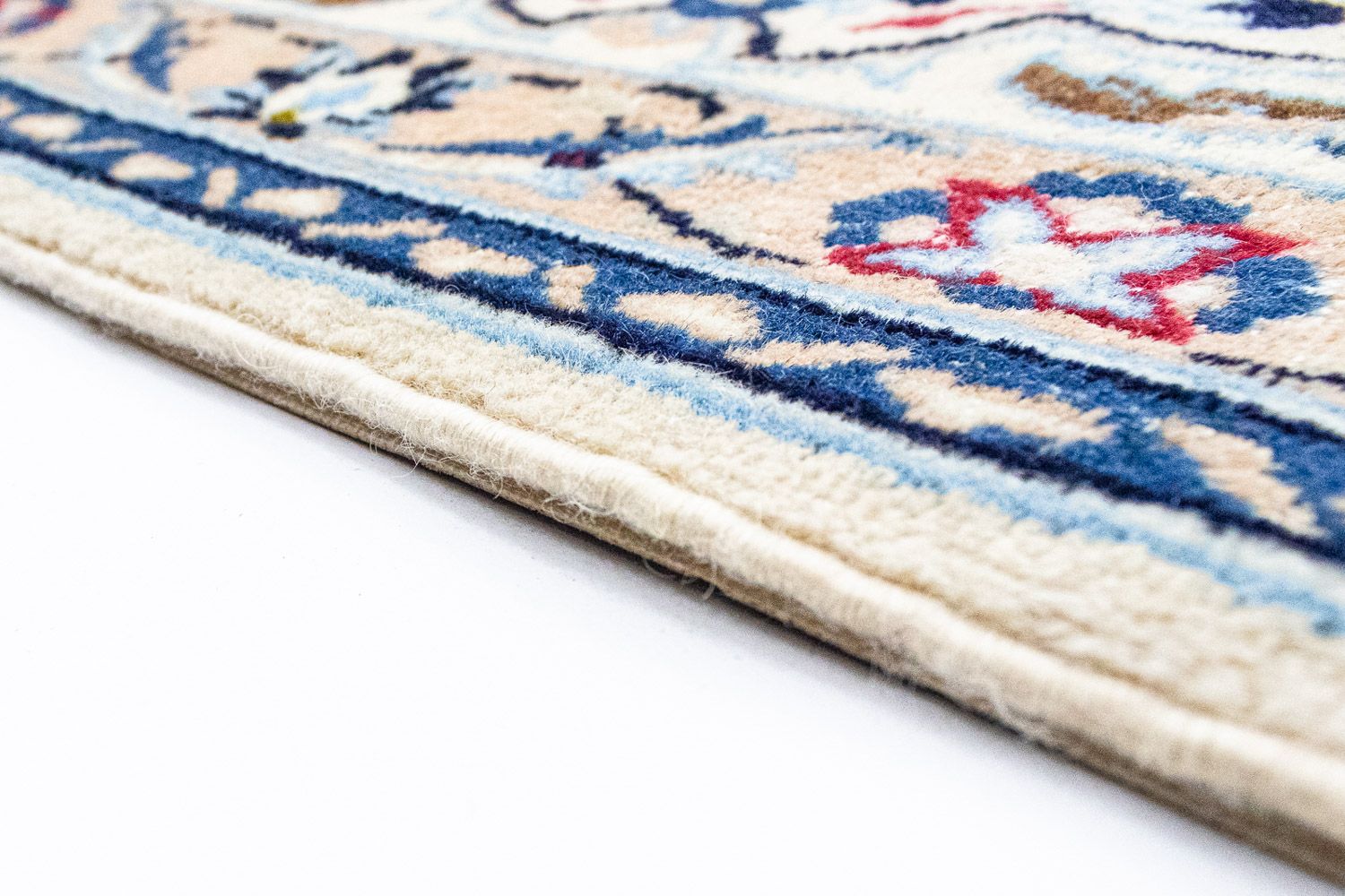 Alfombra Persa - Nain - Real - 302 x 207 cm - azul oscuro
